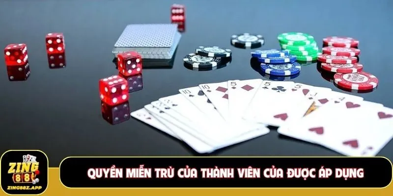 Quyền miễn trừ của thành viên của được áp dụng