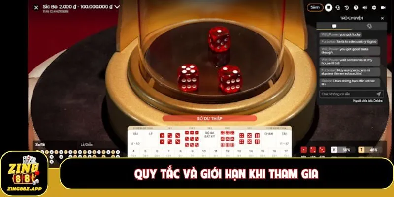 Quy tắc và giới hạn khi tham gia